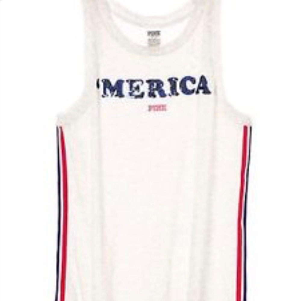 🇺🇸 Fourth of July Victoria secret pink tank🇺🇸